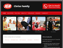 Tablet Screenshot of chrissfamilyiga.com